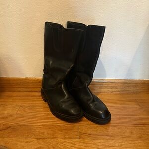 Elegant Black Leather Ankle Boots